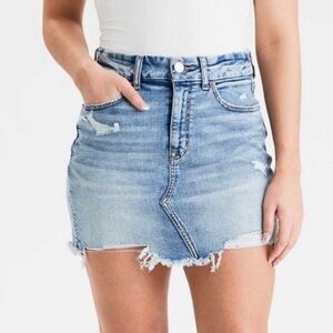 American Eagle Curvy Hi-Rise Mini Denim Jean Skirt NEW WITH TAGS Size 16